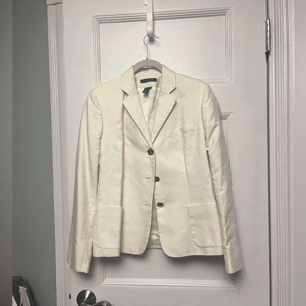 Ralph Lauren white blazer